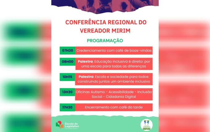 Conferência Regional do Vereador Mirim terá mais de 100 participantes em Tunápolis