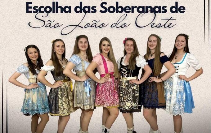 São João do Oeste homologa candidatas a soberanas