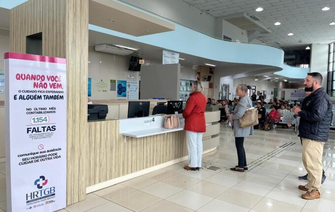 Mais de 3,7 mil pacientes faltam consultas e exames no Hospital Regional em 2026