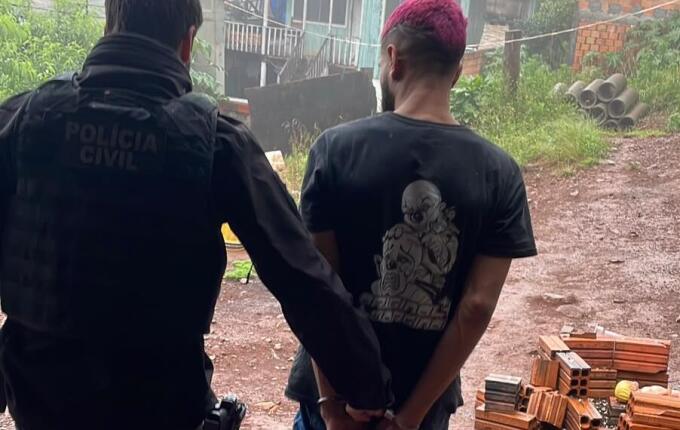 Polícia Civil prende homem investigado por roubos e ameaças contra ex-namorada adolescente em São Lourenço do Oeste