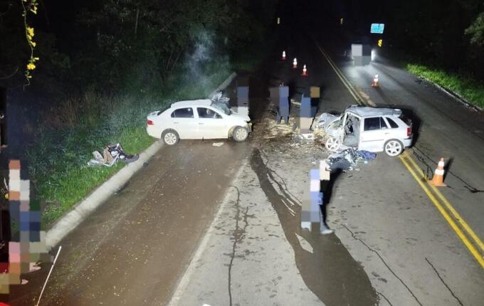 Motorista de aplicativo morre após colisão na BR-282 em Maravilha