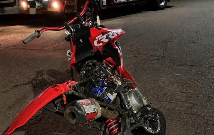 Motociclista fica ferido após colisão com carreta em Abelardo Luz