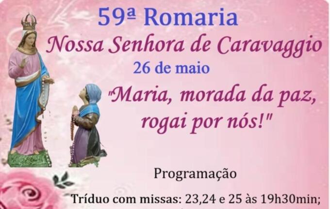 Guaraciaba se prepara para a 59ª Romaria de Nossa Senhora de Caravaggio