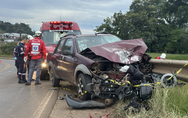 Motociclista de 25 anos morre em colisão na SC-283, em Concórdia