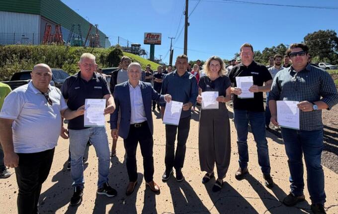 Ordem de execução é assinada para pavimentação asfáltica da marginal da BR-163 em SMO