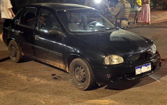 Após colisão entre carro e moto, condutor é preso por embriaguez ao volante em SMO