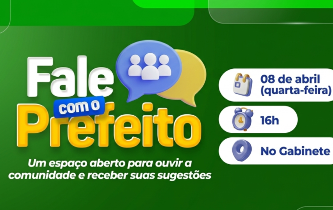 Feriado da Semana Santa muda data do “Fale com o Prefeito” em São Miguel do Oeste