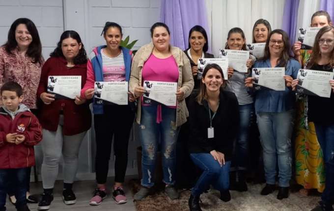 Assistência Social forma 22 pessoas em curso de Panificação em São Miguel do Oeste