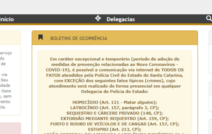 Polícia Civil percebe aumento nos registros online dos boletins de ocorrência