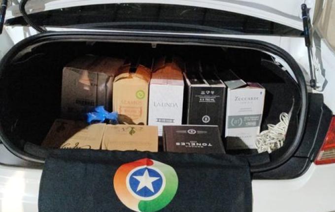 Polícia apreende carga de bebidas argentinas contrabandeadas na BR-280 em Dionísio Cerqueira