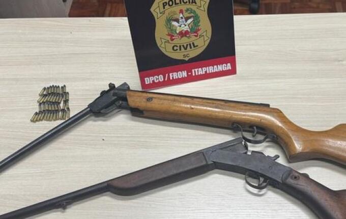 Polícia Civil apreende armas e munições em São João do Oeste