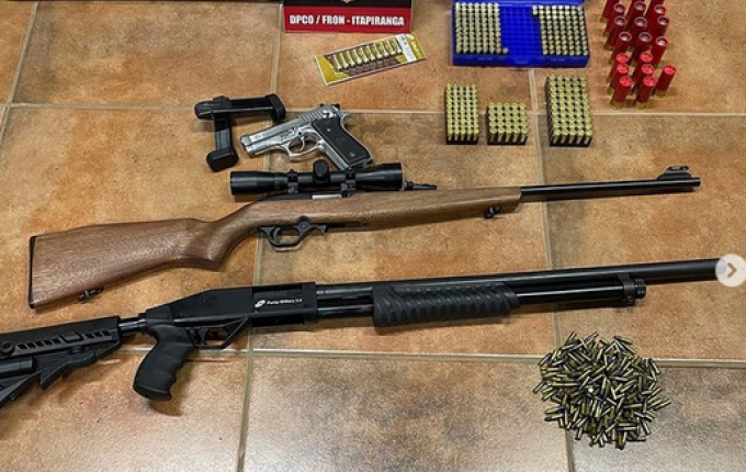 Homem que efetuou disparos de arma em Itapiranga é preso