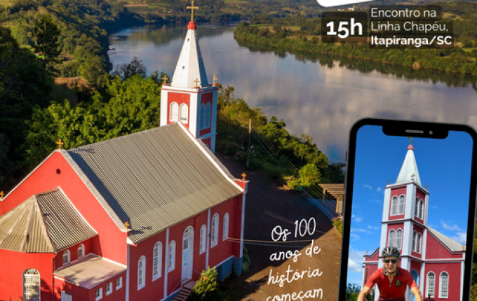 Pedal marca centenário de Linha Chapéu