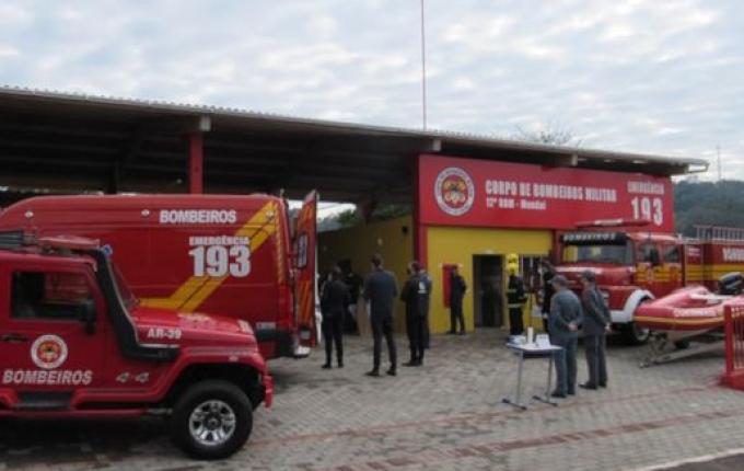 Quartel dos Bombeiros de Mondaí terá programação alusiva ao aniversário de 3 anos