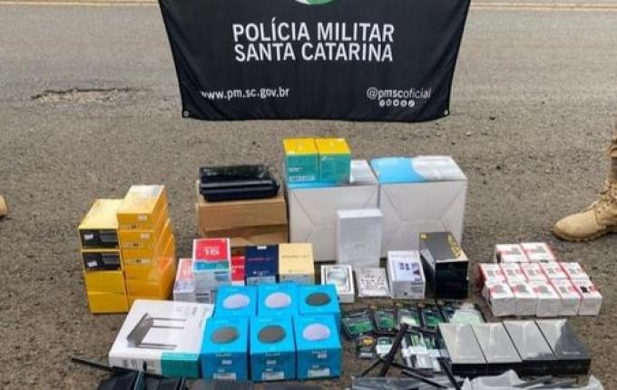 Homem é flagrado com R$ 50 mil em eletrônicos sem nota fiscal em Romelândia