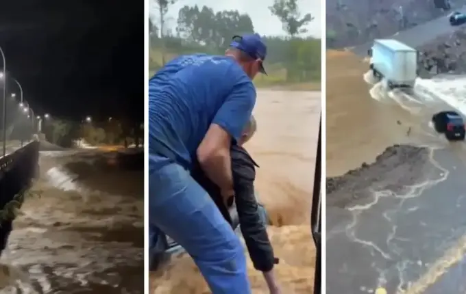 Chuva deixa desalojados e causa danos em 52 cidades do Rio Grande do Sul