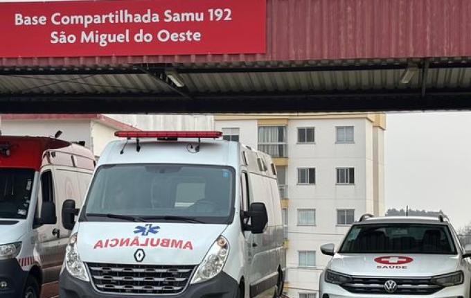 Unidade de Suporte Básico do SAMU começa a operar em São Miguel do Oeste