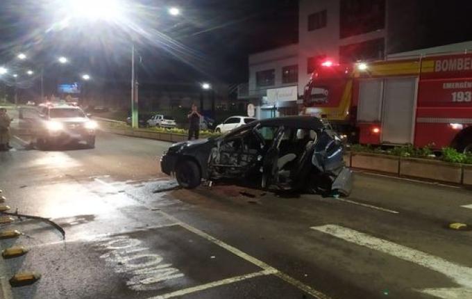 Em fuga no centro da cidade, homem sofre graves ferimentos