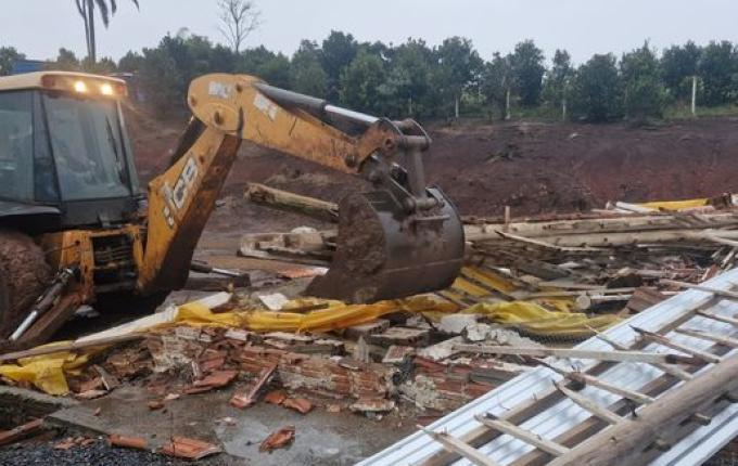 Chapecó registra danos pontuais após fortes ventos e chuva intensa