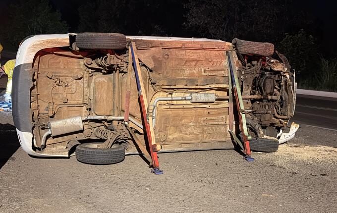 Acidente na BR-163 deixa motorista ferido em São Miguel do Oeste