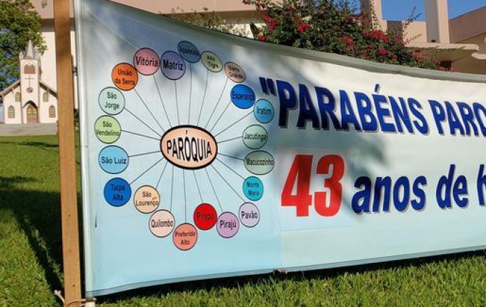 Paróquia de Iporã do Oeste terá evento alusivo aos 43 anos de fundação