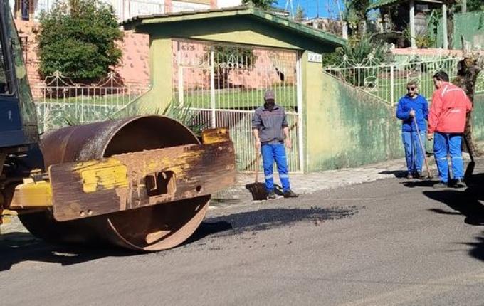 SEMAE conclui nova etapa de operação tapa-buraco no centro de São José do Cedro