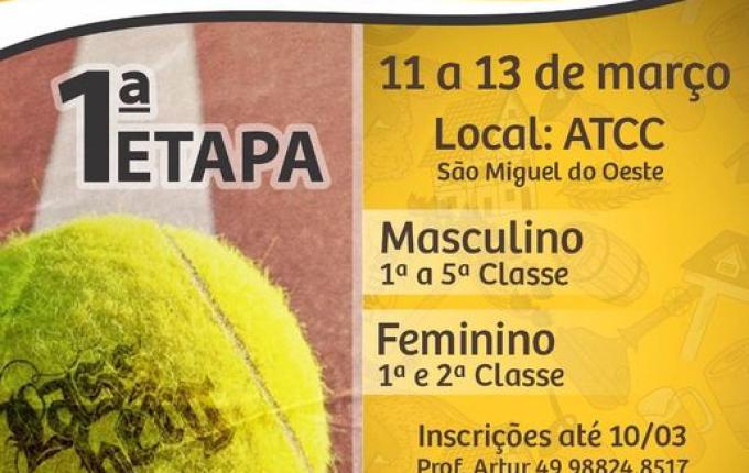 ATCC promove circuito regional de tênis; ouça a entrevista