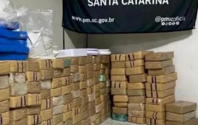 PM localiza mais de 190 Kg de crack e faz uma das maiores apreensões da droga em SC