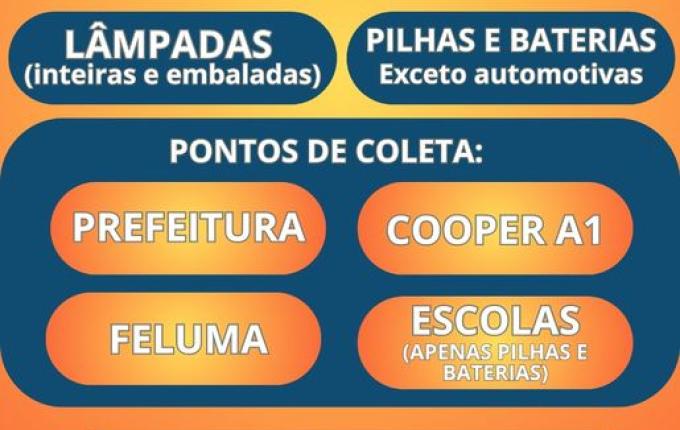 Campanha de recolha de lixo reciclável segue até quarta feira em Iporã do Oeste