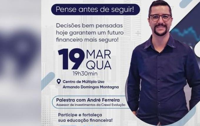 Palestra sobre cenário econômico acontece em Guaraciaba no dia 19
