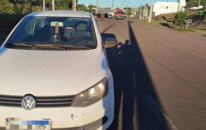 Idoso de 70 anos é atropelado no centro de Maravilha e fica ferido