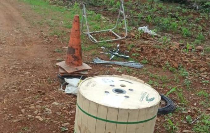 PM recupera 3 mil metros de fibra ótica furtada em São Miguel do Oeste