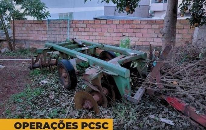 Implemento agrícola é apreendido em Campo Erê