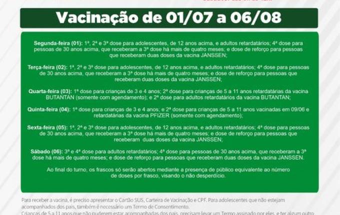 Crianças de 3 e 4 anos serão vacinadas contra COVID a partir da próxima semana