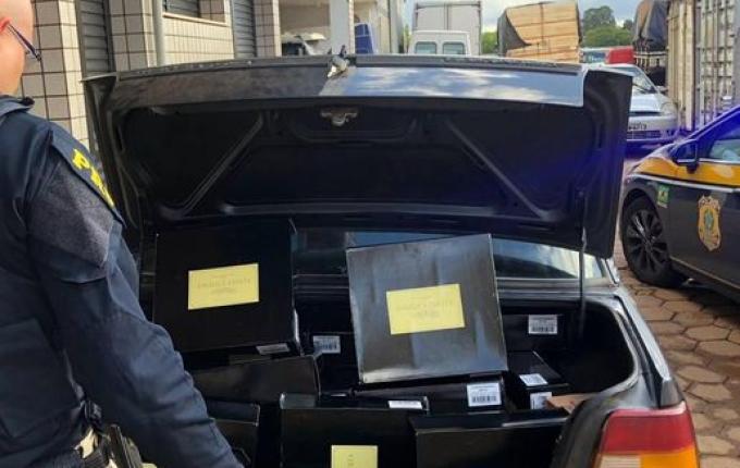 PRF apreende cerca de 180 garrafas de vinhos importados ilegalmente na BR-163