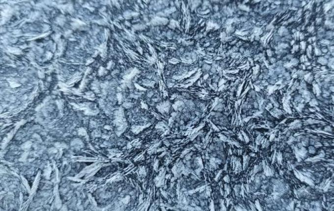 Internautas da região registram formação de geada