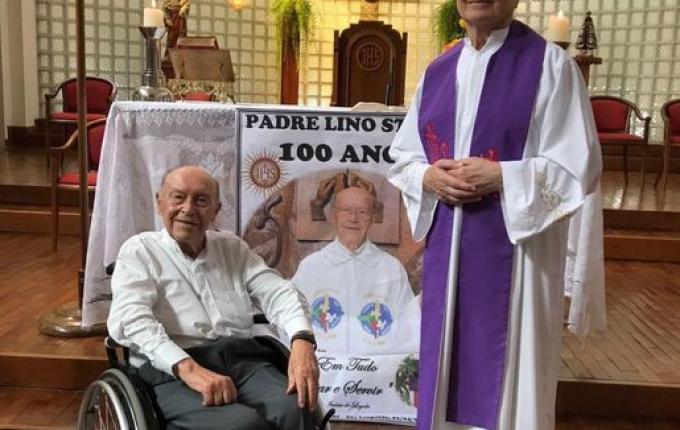 Padre Lino Stahl completa 100 anos