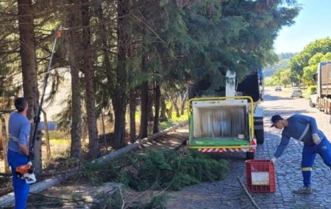Urbanismo divulga cronograma de recolha e trituração de galhos em São Miguel do Oeste
