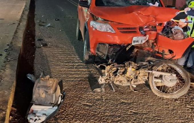 Motociclista fica gravemente ferido em acidente em Itapiranga