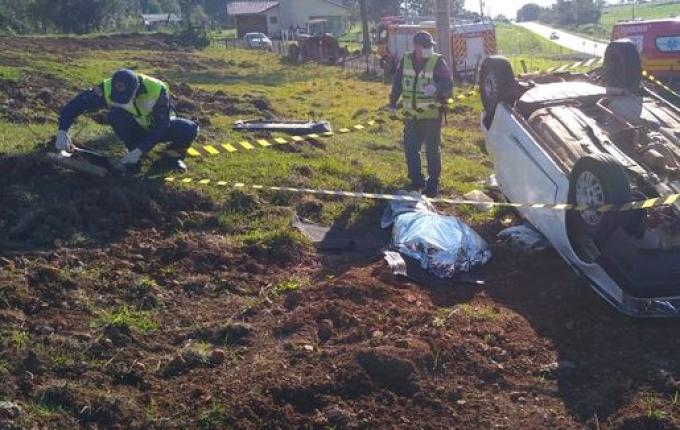 Motorista morre em saída de pista na SC-161