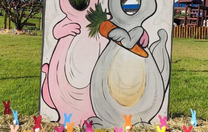 Administração de Princesa conclui decoração de Páscoa