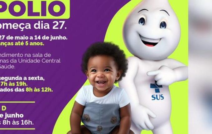São Miguel do Oeste inicia vacinação contra poliomielite na segunda-feira