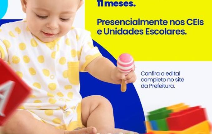 São Miguel do Oeste abre inscrições para vagas na Educação Infantil em 2026
