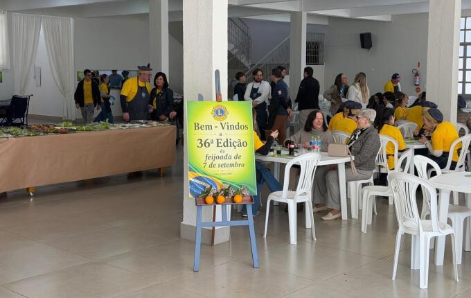 Lions Clube realiza 36ª Feijoada de 7 de Setembro em São Miguel do Oeste