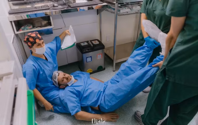 'Não lembro de absolutamente nada', diz pai que desmaiou ao ver filha nascer