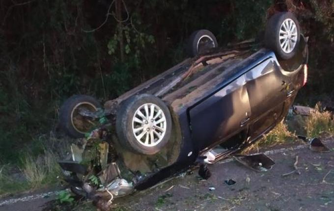 Homem fica ferido em saída de pista na SC-305