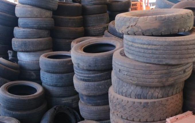 Município promove coleta de pneus usados para reciclagem