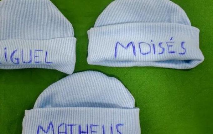 Parto raro de trigêmeos com 2 placentas e 3 bolsas mobiliza 16 profissionais em hospital de SC