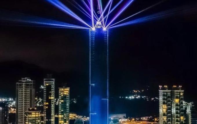 Prédio mais alto do Brasil, com 290 metros de altura, é inaugurado em Balneário Camboriú