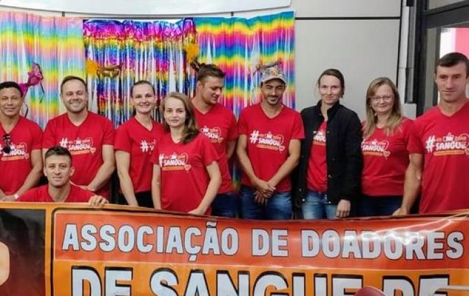 Associação dos Doadores de Sangue de Mondaí mantém doações mensais no Hemosc